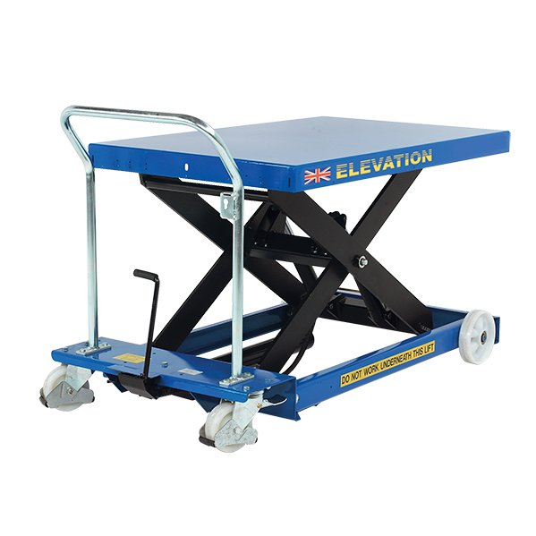 An example of a manual pallet stacker that we would like to find. 